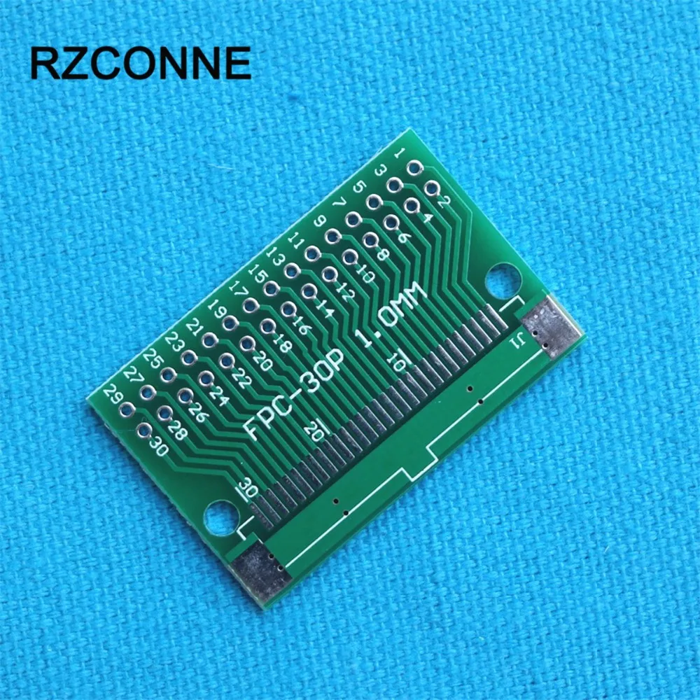 2pcs/lot 30P FFC FPC Adapter Plate 0.5MM/1.0MM Pitch to 2.54mm 30Pin Flat Cable Socket Connector for PCB Board TFT LCD new | Компьютеры и