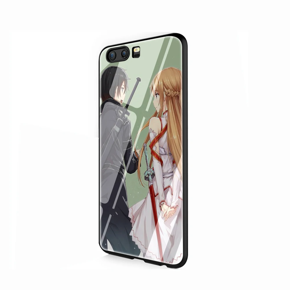 Sword Art Online SAO аниме чехол из закаленного стекла для телефона huawei P10 P20 P30 Y6 Y9 Honor 8X 7A pro 9 10 Lite mate 20 Lite - Цвет: G4