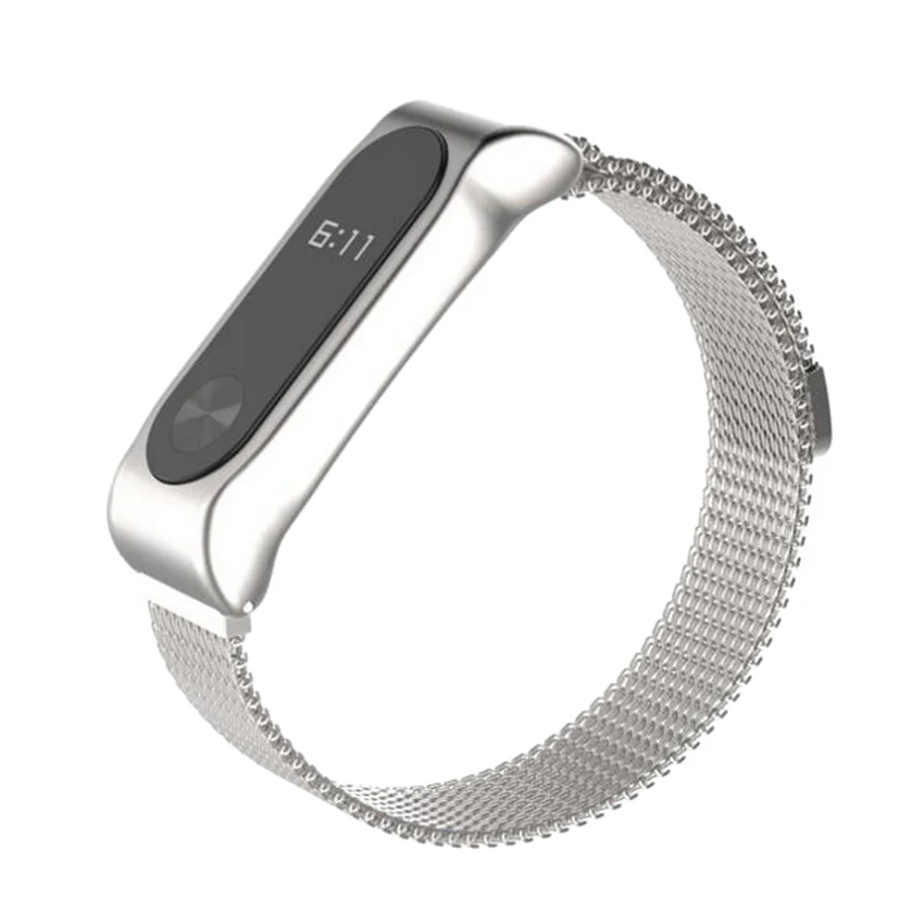 Магнитный металлический ремешок для Xiaomi Miband 2 браслет на запястье Mi Band аксессуар