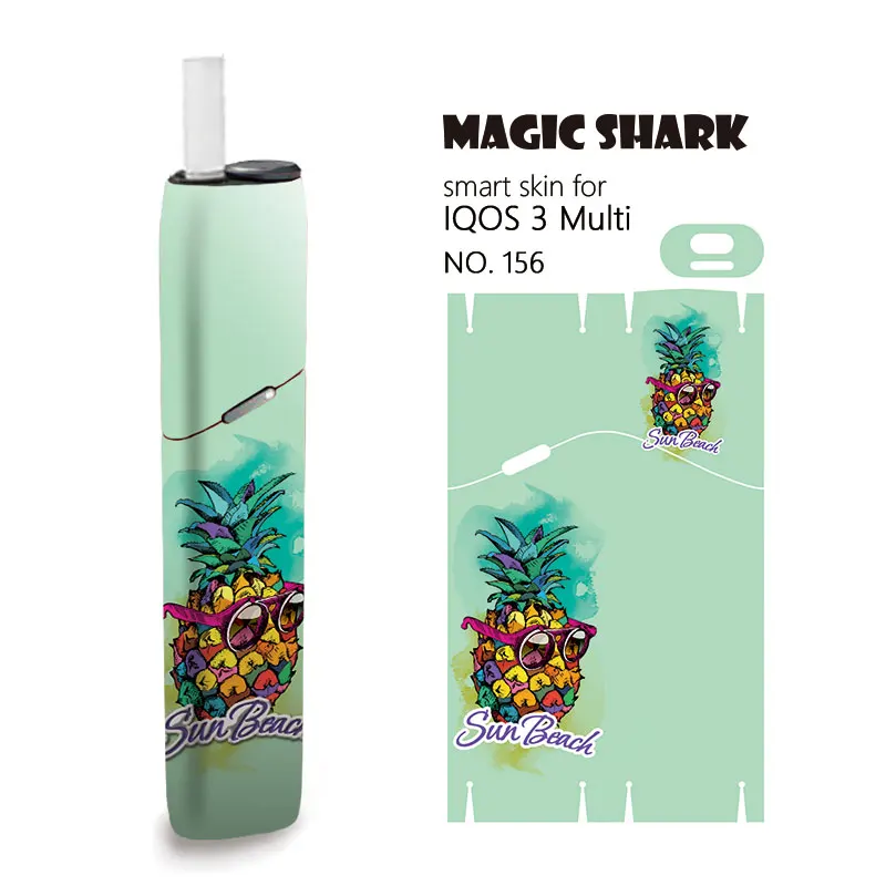 Волшебная Акула стерео пленка солнце пляж дыня фруктовая наклейка кожа для IQOS 3