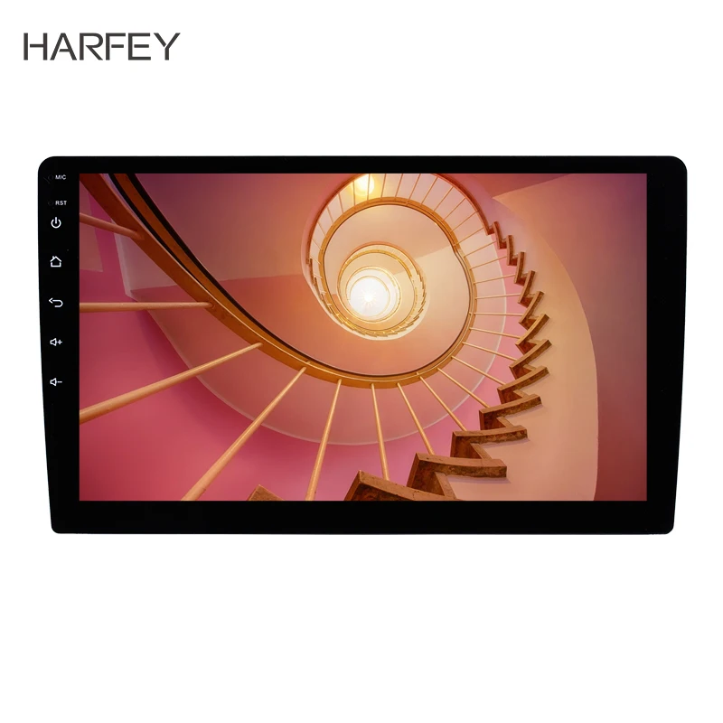 Универсальный Автомобильный мультимедийный плеер Harfey 2Din 1 ГБ 4 ядра Android 9 10 дюйма