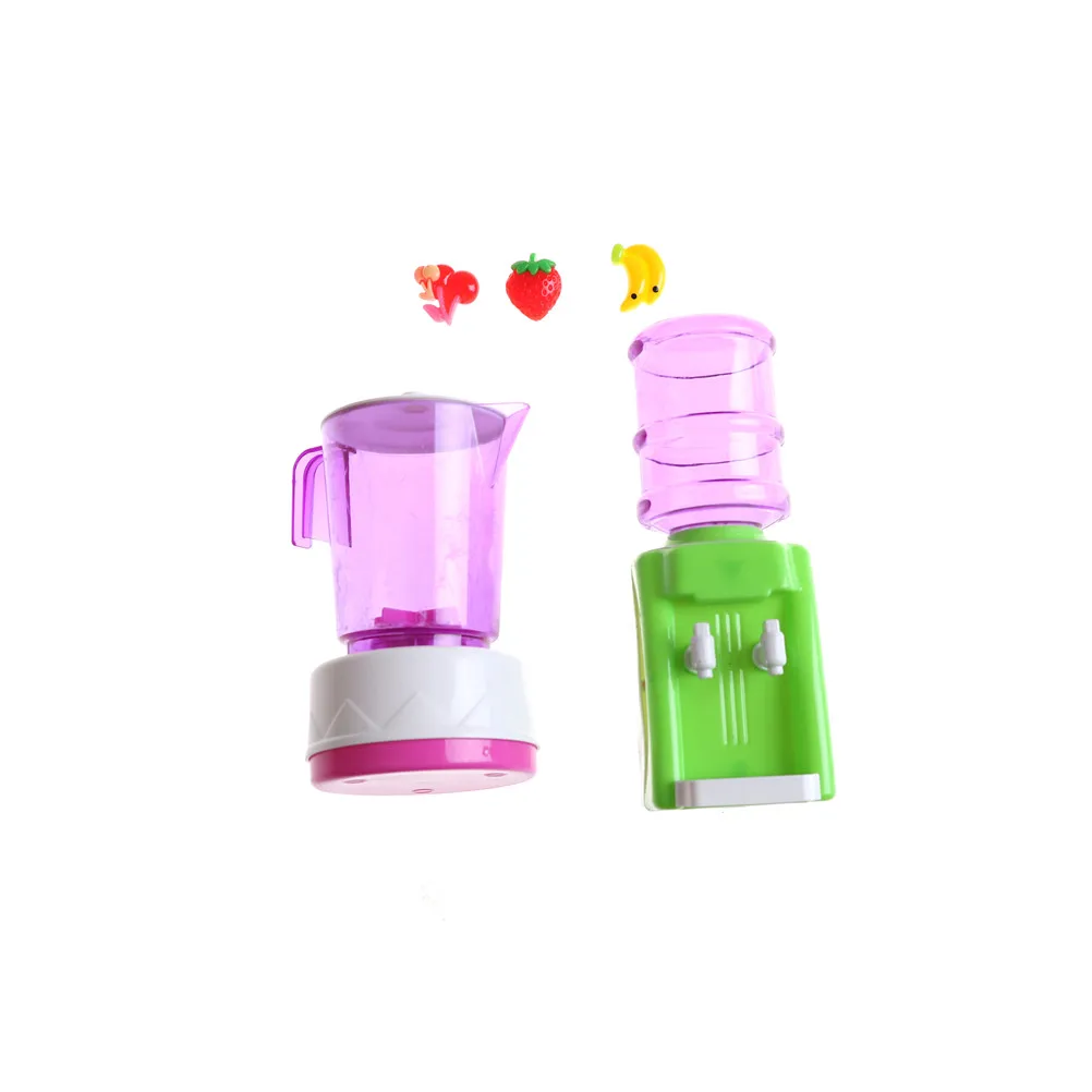 1 комплект пластиковый мини диспенсер для воды соковысоковыжималка DIY игрушки кукольный домик домашняя кухонная мебель игрушки для кукол Барби аксессуары