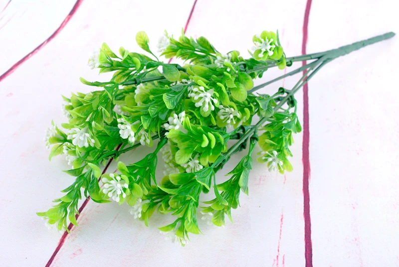 7 вилочная трава цветочный семейный магазин Деревенское украшение клевер