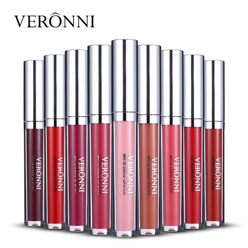 VERONNI 13 видов цветов бархатный матовый блеск для губ макияж водонепроницаемый