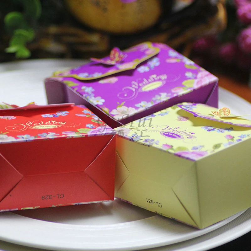 Романтическая свадьба портативный пион конфеты коробка Сумочка Форма с золотой