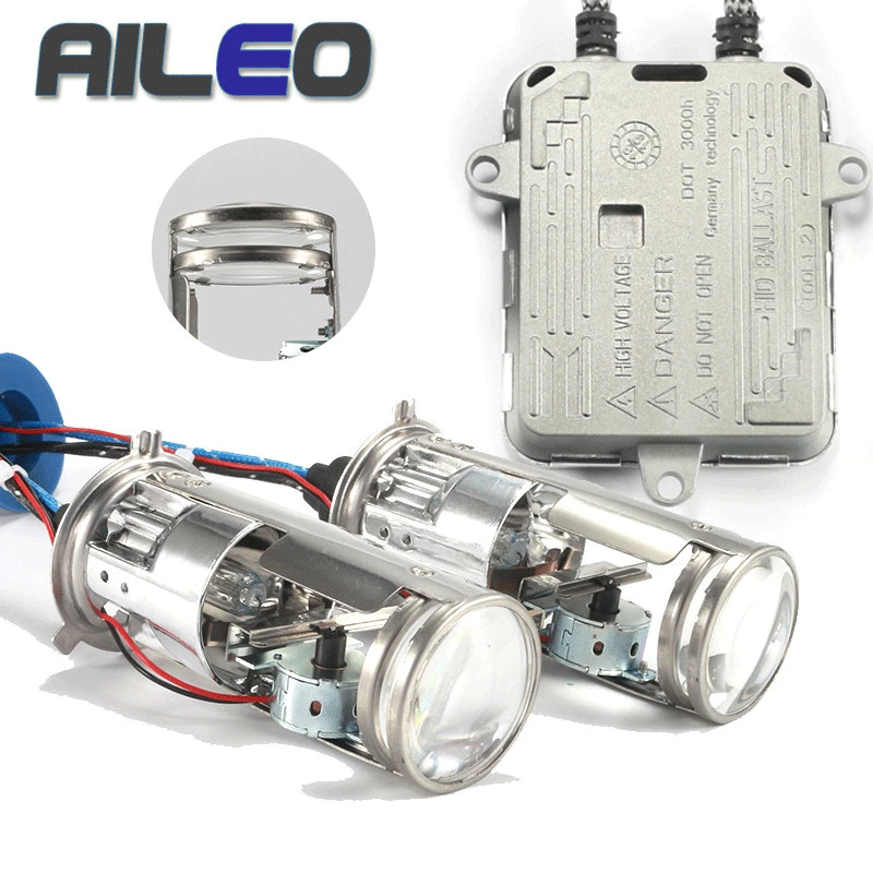 AILEO автомобильные ксеноновые hid h4 Фары Лампы без потерь ксеноновый мини проектор