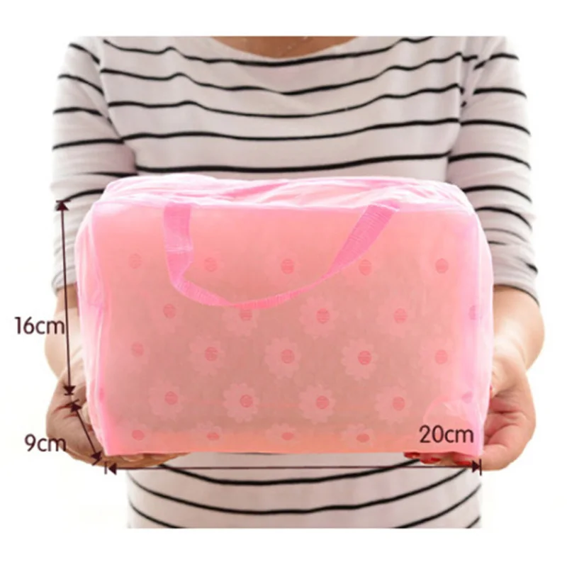 

Fashion Women Chrysanthem Flower Cosmetic Bags PVC Toiletry Bags Travel Organizer Beauty Case Makeup Bag Bath Wash Make Up Box