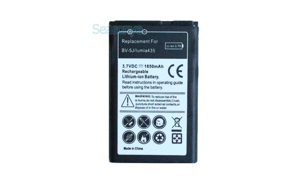 Seasonye 1850mAh BV-5J / BV 5J BV5J Replacement Battery For Microsoft Nokia Lumia 435 532 RM1069 1071 Lumia435 + Tracking Code | Мобильные