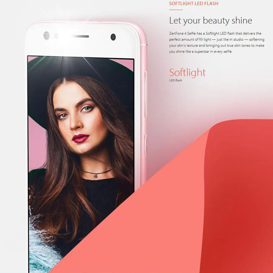 Мобильный телефон ASUS ZenFone 4 Selfie ZD553KL 4G LTE, 4 Гб ОЗУ, 64 Гб ПЗУ, четыре ядра, 5,5 дюймов, 16 Мп+ 20 Мп камера, две sim-карты