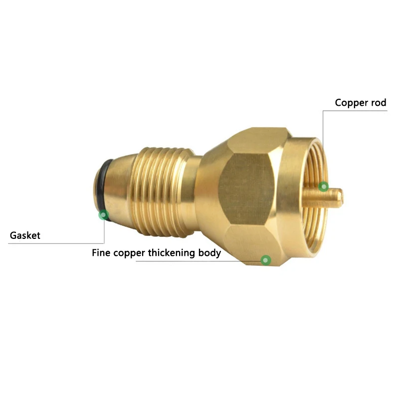 Propane Refill Adapter Lp Gas 1 Lb Cylinder Tank Coupler Heater Bottles Coleman Hand Tools | Инструменты