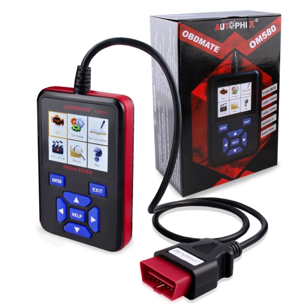 2019 OBD2 Автомобильный сканер Автосканер Autophix OM580 мульти функциональный ODB EOBD