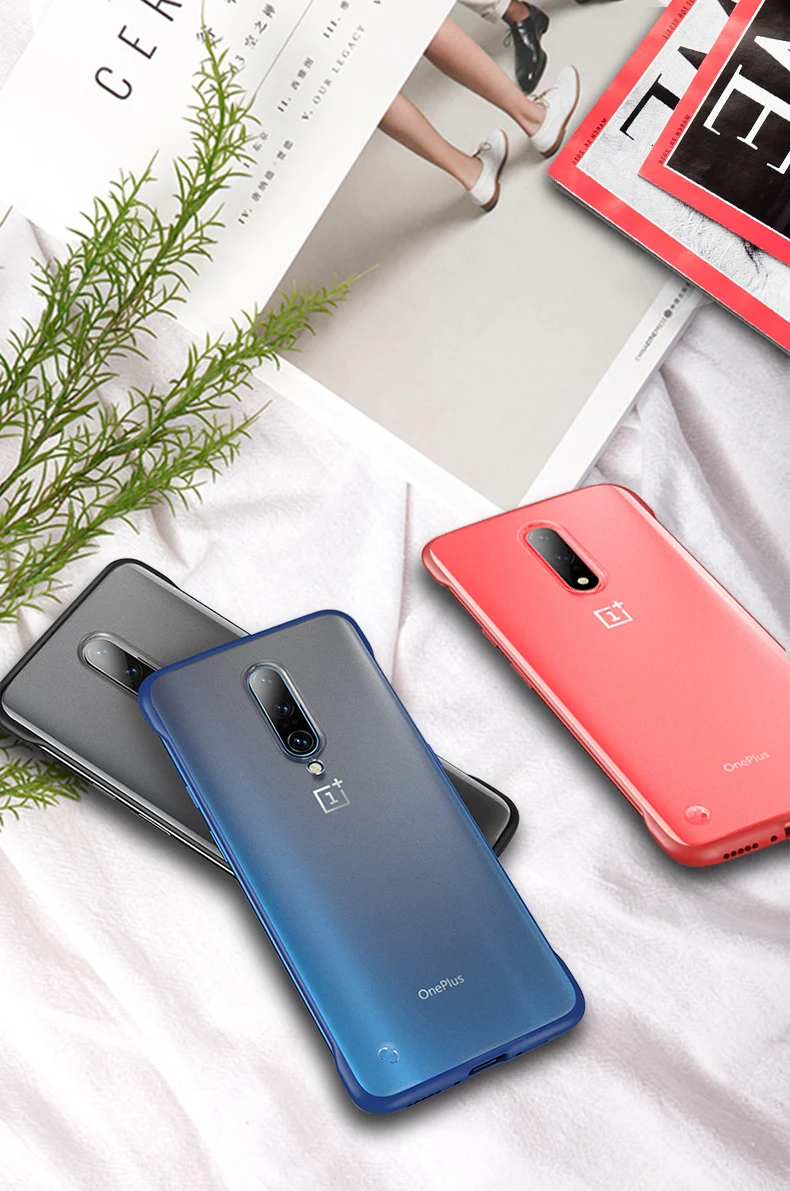 Для Oneplus 7 Pro Чехол безрамный Бампер Ультра тонкая прозрачная задняя крышка для Oneplus 7 Pro Телефон с противоударной защитой чехол