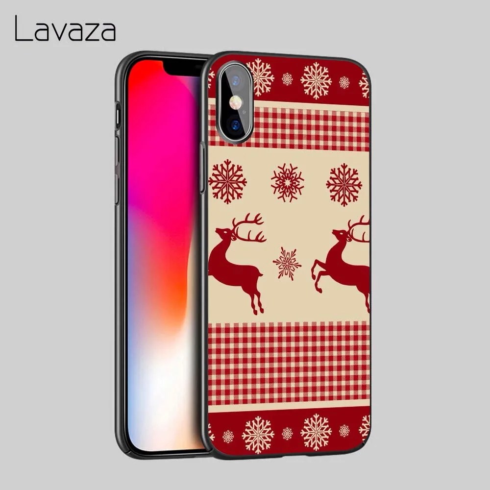Мягкий ТПУ чехол Lavaza Merry Christmas Santa Claus deer для Apple iPhone 6 6S 7 8 Plus 5 5S SE X XS MAX XR силиконовые
