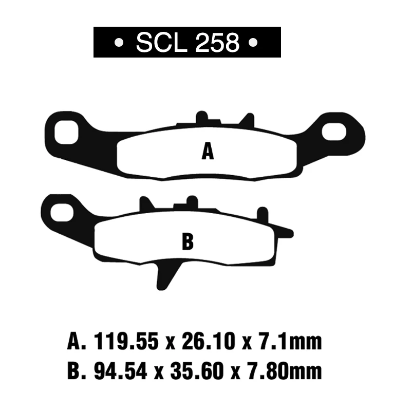 Комплект дисковых передних тормозных колодок Alconstar для мотоцикла Kawasaki KX80 85 100 KLX250