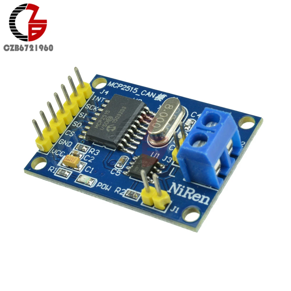 MCP2515 CAN Bus модуль TJA1050 приемник SPI для Arduino 51 MCU контроллер рычага DC 5 в интерфейс