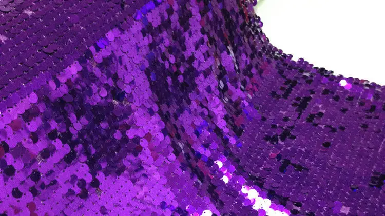 Purple 10 м Блестящий 9 мм Блестящий вышитый тканевый Блестящий сетчатый тканевый фон для фотосъемки Свадебный Фотофон - Цвет: Purple