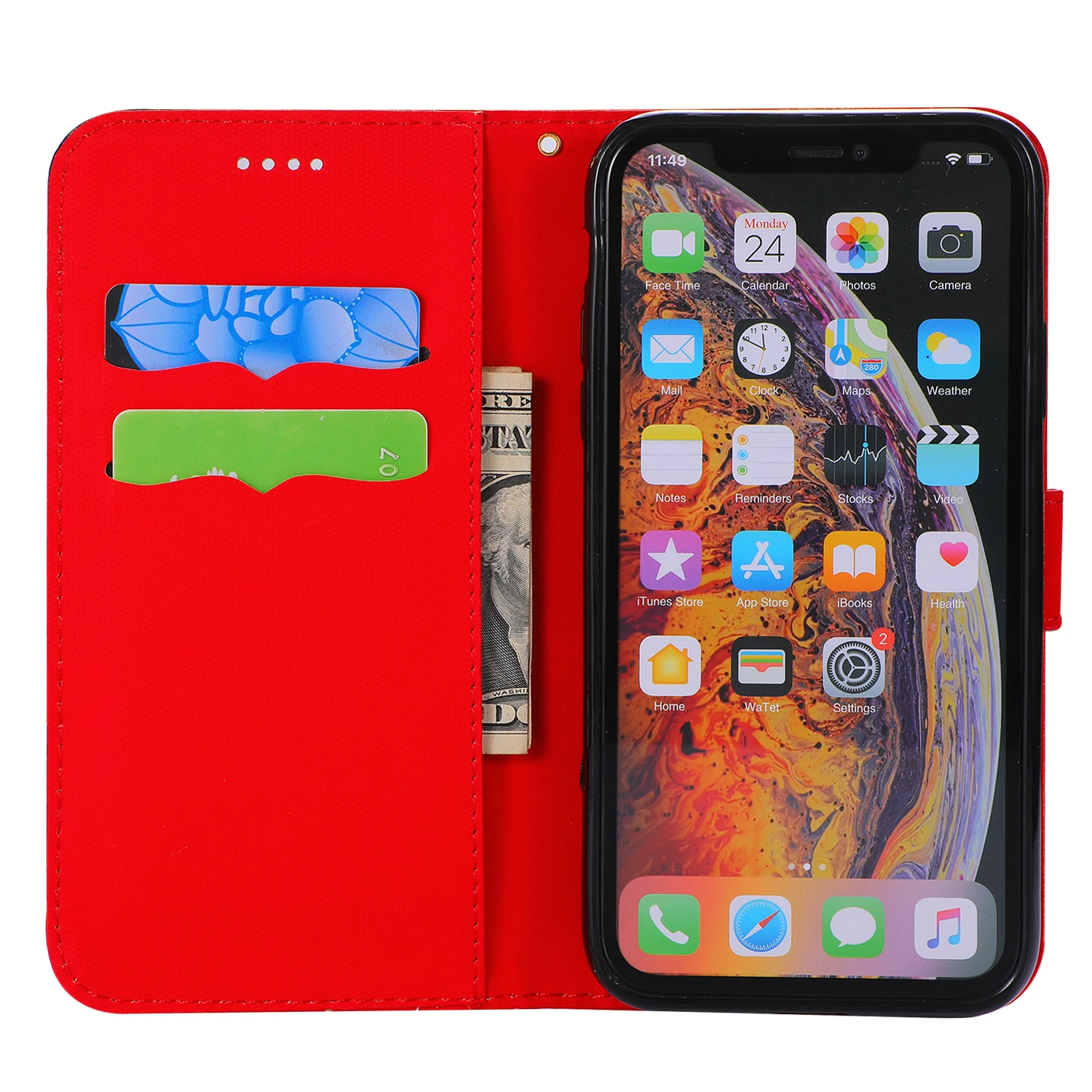 Чехол-книжка из искусственной кожи+ Чехол-портмоне для samsung Galaxy S8 S9 S10 S10e J3 J5 J7 J4 J6 плюс M2 A20 A30 A40 A70 A50 чехол