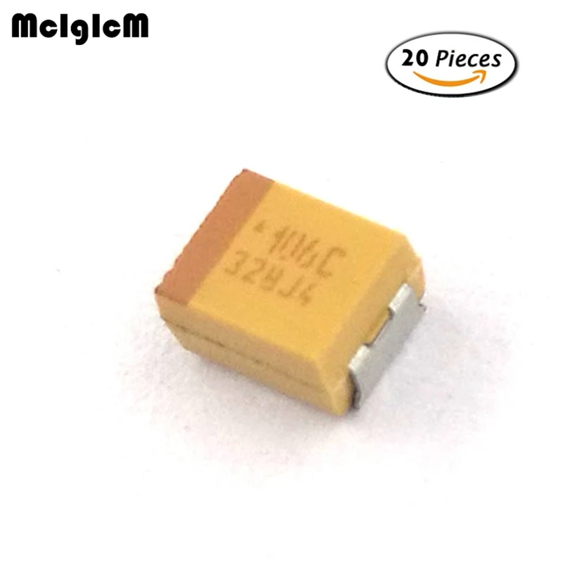 MCIGICM 20шт B 3528 мкФ 16В SMD Танталовый конденсатор|Конденсаторы| |