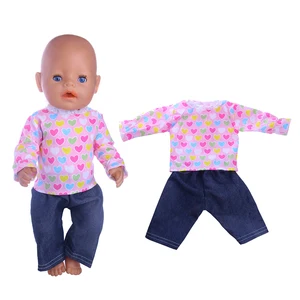 Одежда для кукол Милая Розовая Одежда для любви подходит для куклы 18 дюймов, лучший подарок на день рождения для детей n1420