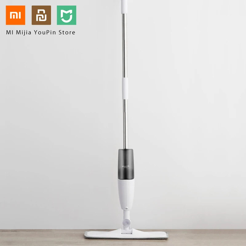 Xiaomi Deerma подметальная машина для распыления воды Mijia очиститель пола из углеродного волокна швабры для пыли 360 Вращающийся стержень 350 мл резервуар для восковой швабры