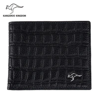 kangaroo kingdom luxury genuine leather wallet brand men wallets short leather purse