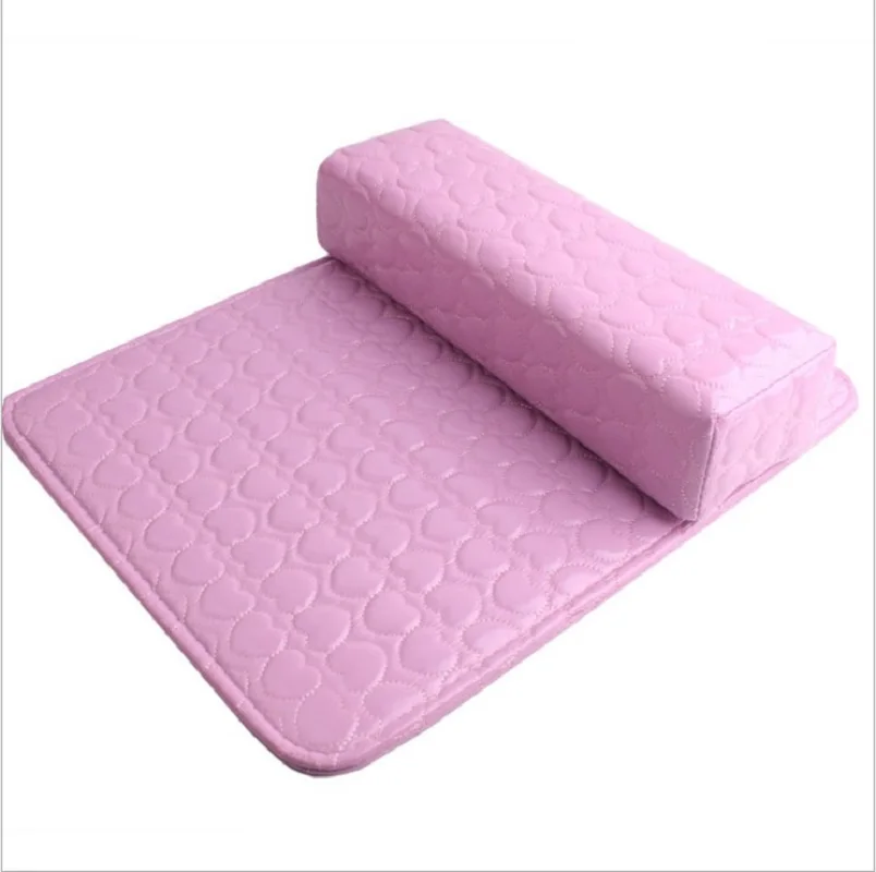 

2pcs/Set Hand Cushion Pillow Holder Pad PU Leather Hand Arm Rests Manicure Nail Art Tool Comfortable Soft Sponge Pillow