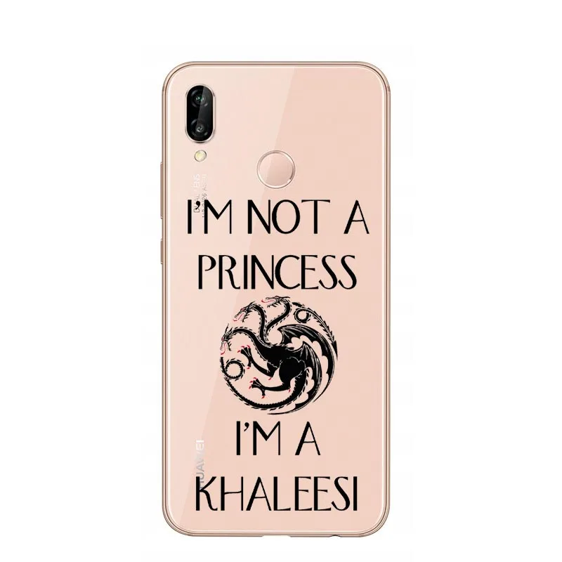 TPU Игра престолов Daenerys Dragon Jon Snow tyrion lannister мягкий чехол для huawei P20 Pro mate 20 Pro P30 Lite P20 P8 Lite P30Pro - Color: TPU
