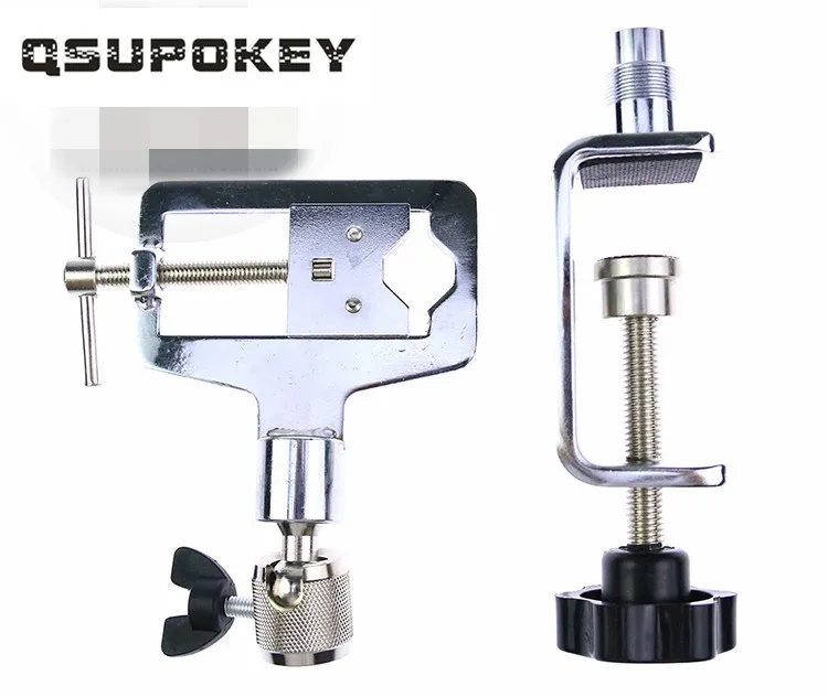 

QSUPOKEY Original HUK 360 Degree Adjustable Metal Alloy Adjustable Locksmith Tools Softcover Type Practice Lock Vise Clamp
