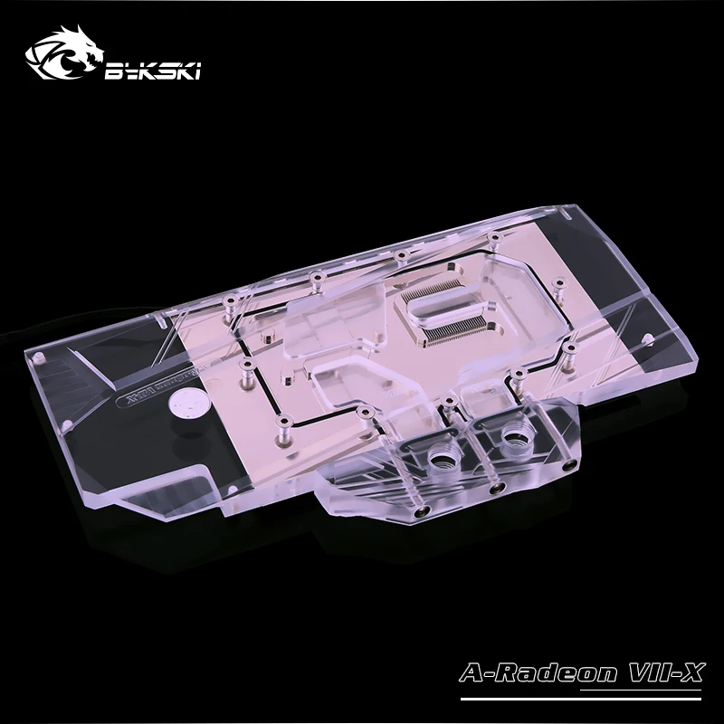 Bykski A-Radeon VII-X VGA полное покрытие водяного охлаждения блок с RGB/RBW светодиодные
