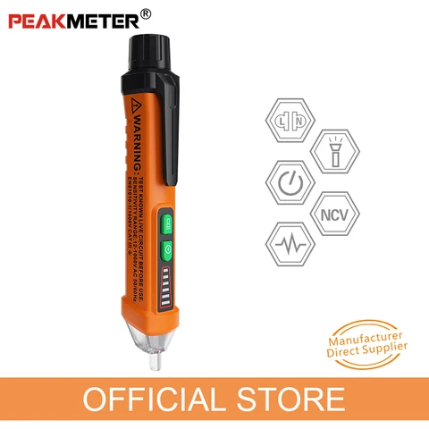 PEAKMETER PM8908C индикатор напряжения, Бесконтактный ручка, детекторы напряжения, тестер, измеритель напряжения, Электрический испытательный карандаш