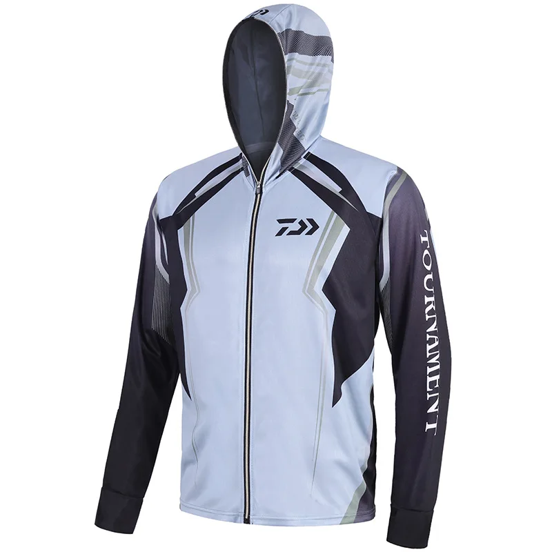 

2019 DAIWA Fishing Shirts Quick Dry Breathable Quick Dry Fishing Clothing Men Outdoor Sport Hooded Cycling Fishing Clothes