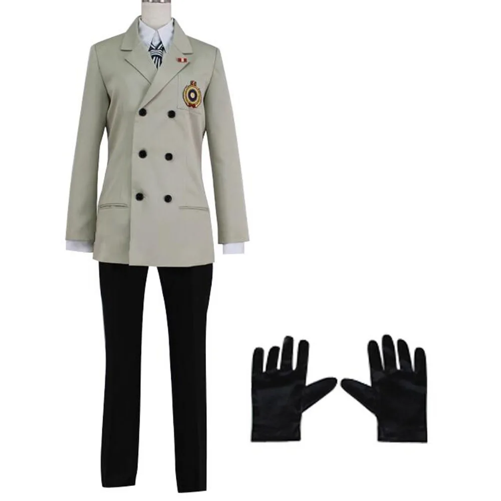 

Persona 5 Goro Akechi Akethi Gorou Crow Cosplay Costume Custom Made school uniform halloween GoroAkechi Mens suit Coat outfit