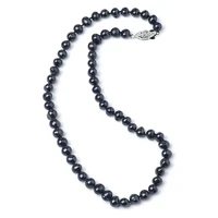 7 8 mm pure black near spherical freshwater customization 7 8 mm pure natural chain type necklace