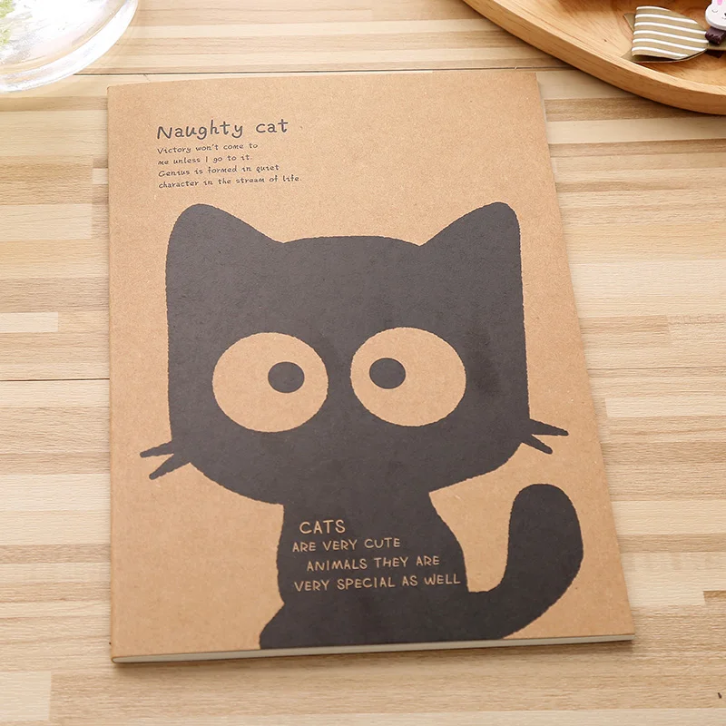 2 шт. блокнот в стиле ретро с мультяшными животными|notebook kraft|animal notebooknotebook supply |