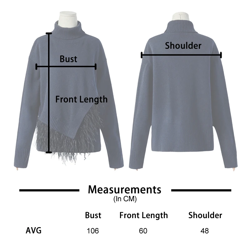 ARTKA 2018 New City Series Autumn&Winter Turtle Neck 80% Wool Removable Ostrich Fur Sweater JS17023 Женская одежда