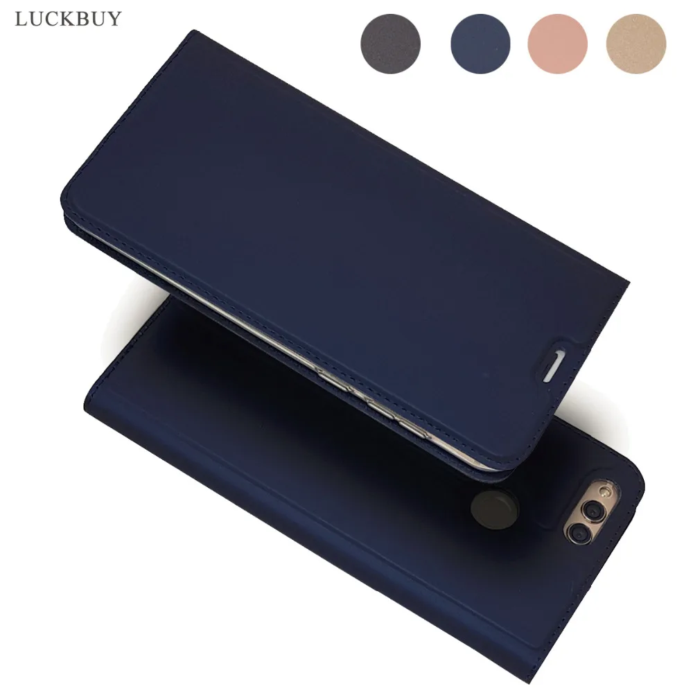 Роскошный кожаный чехол для телефона Huawei Honor 8 9 10 7A 7C 7X силиконовый флип-чехол V9 Play