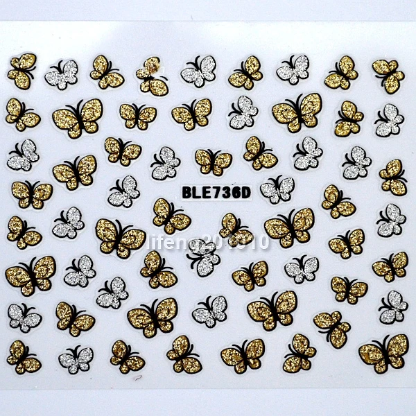 Наклейки для дизайна ногтей в виде бабочки 2 листа|stickers holiday|decal ceramicsticker screen |