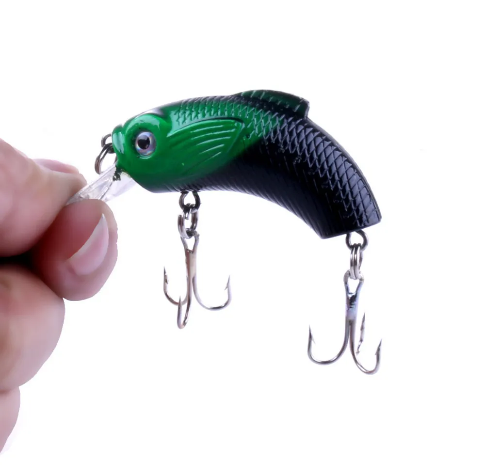

5PCS Crankbaits Hard Artificial Baits 55mm 9g Wobblers Crank Bait Lure