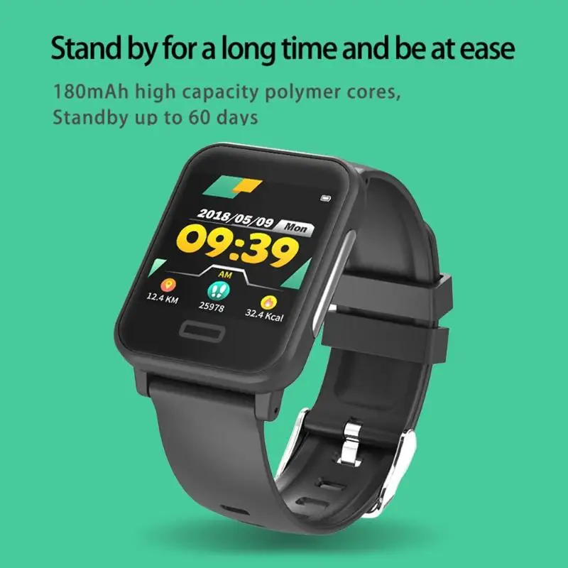 

ALLOYSEED adults Smart Watch Heart Rate Monitor ECG Blood Pressure high quility IP67 Waterproof Sports Fitness Tracker Wristband