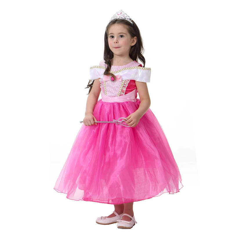 Girl Princess Belle Dress Children Christmas Clothing for Aurora Costume Kids Party Fancy Cosplay | Детская одежда и обувь
