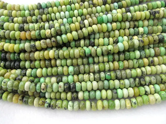 2 пряди драгоценных камней Chrysoprase 3 10 мм натуральный rondelle abacus heishi Австралийский