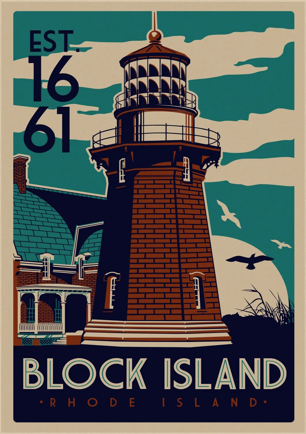 Гавайский/Аруба/Бруклин/Сан Франциско постер для путешествий Ретро картина