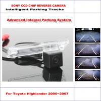 car intelligentized reverse camera for toyota highlander 2000 2007 rear view back dynamic guidance tracks cam