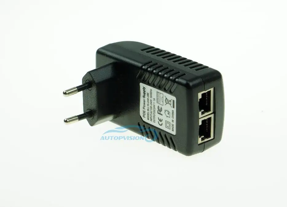 Новый адаптер активного питания POE инжектор PSE выход DC24V 1A Power over Ethernet EU plug