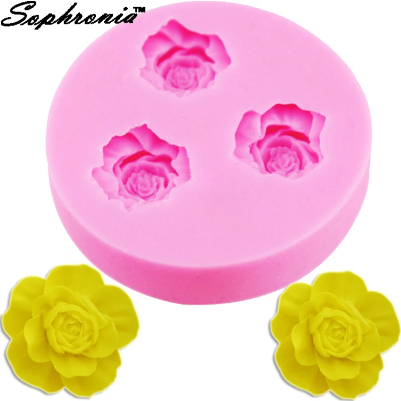 Sophronia F1012 Мини Роза 1 шт. форма УФ Смола ювелирные изделия силиконовые формы Expoxy