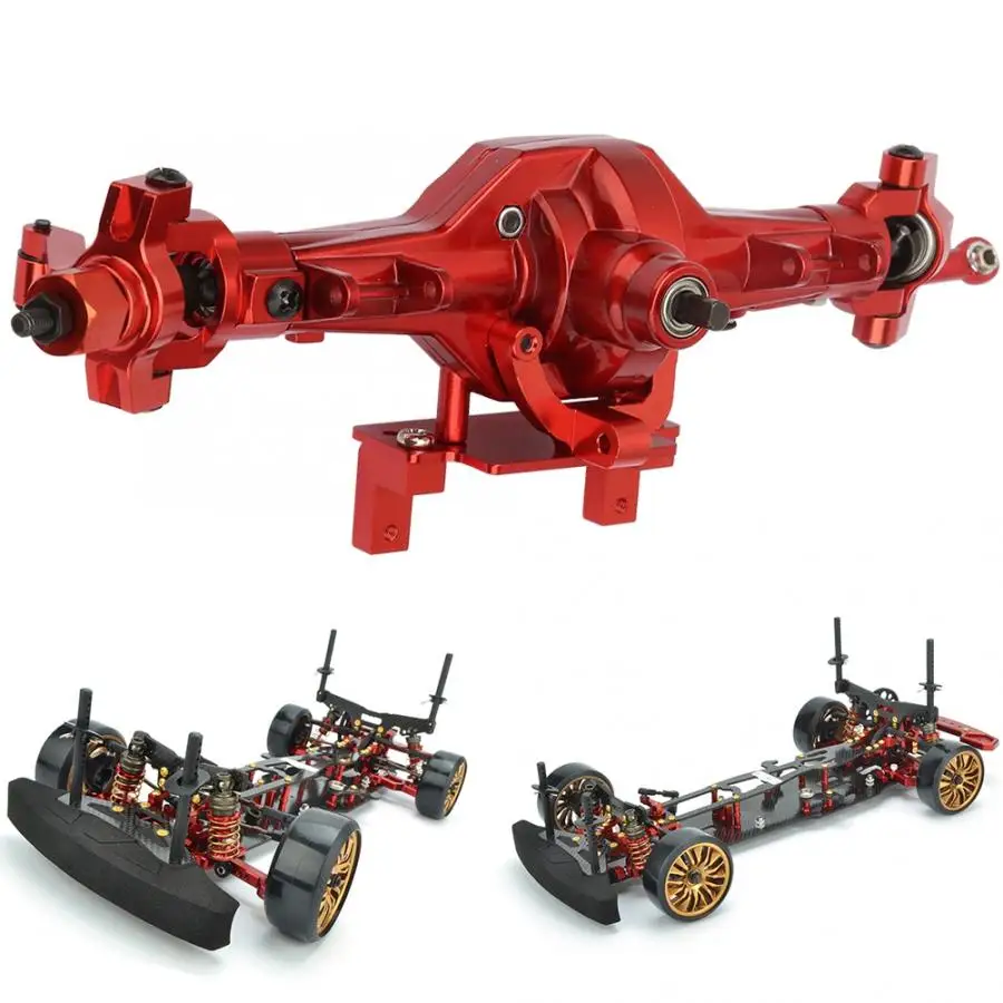 RC автомобиль металлическая передняя ось/комплект для заднего моста для HSP 94180/RGT 18000 1/10 гусеничный грузовик RC игрушка аксессуары части