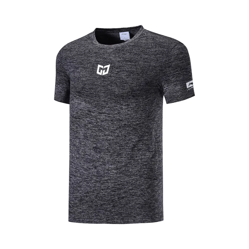 Мужская баскетбольная футболка Li-Ning Спортивная облегающая с коротким рукавом и