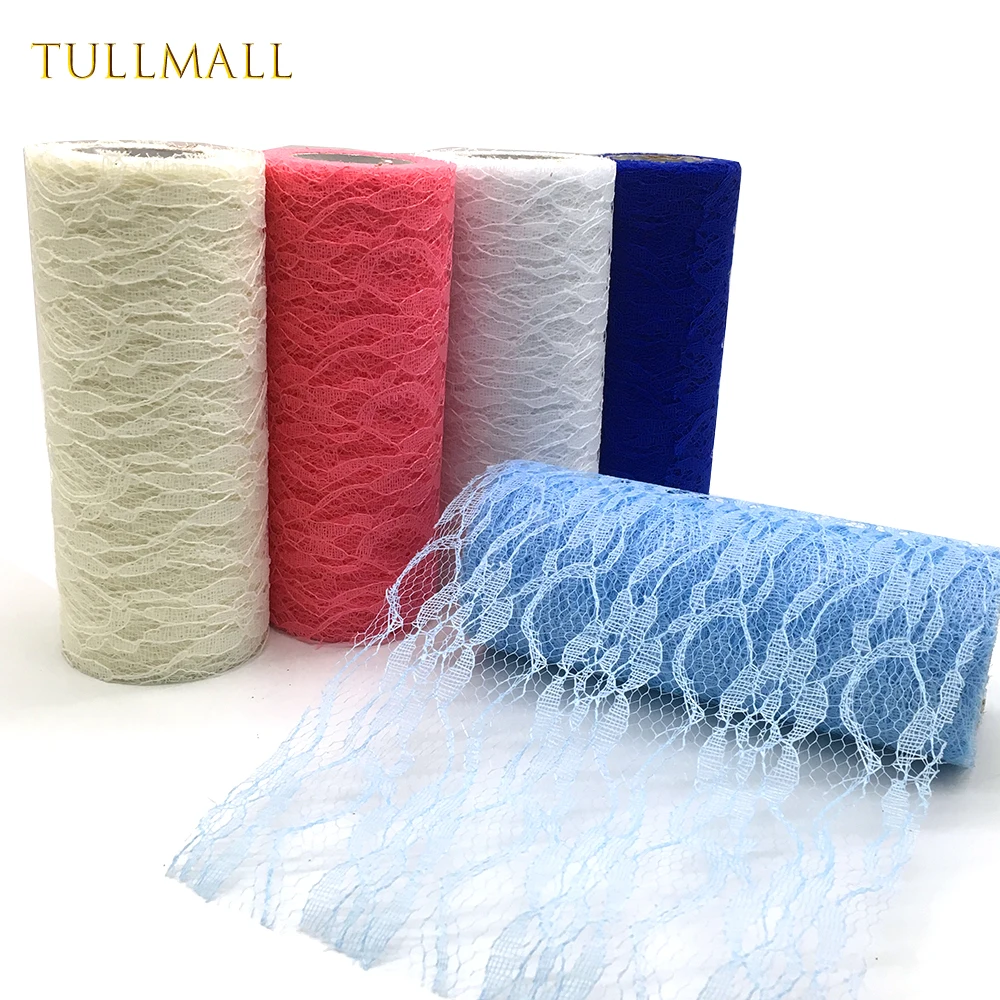 TULLMALL кружева тюль рулон 15 см 10 ярдов юбка пачка стул створки лук стол бегун ткань
