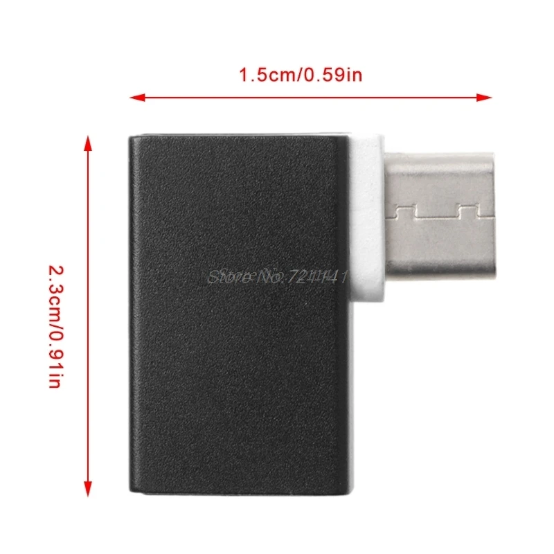90 градусов Type C к USB 3 0 Женский OTG конвертер данных для Macbook Android Phone Электроника