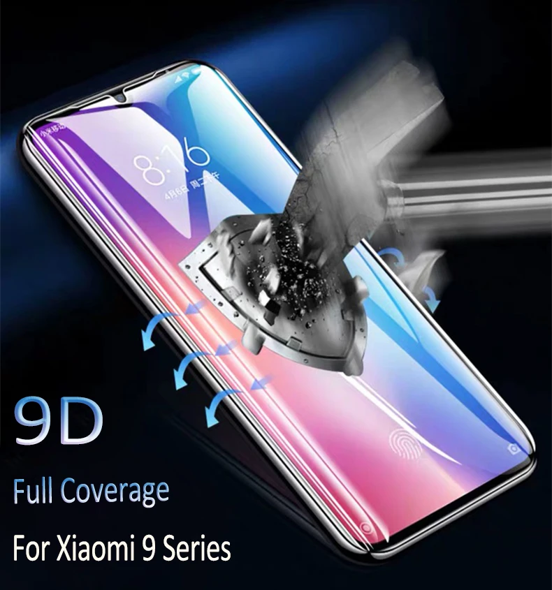 9D Защитная пленка для xiaomi 9 9x 9se t pro Россия экрана redmi k20 x se закаленное стекло |